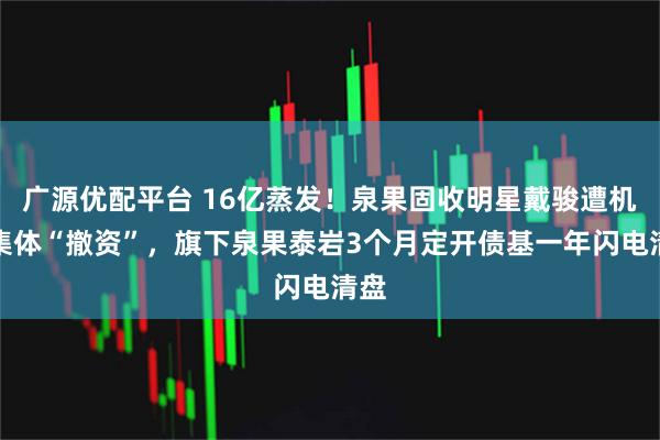 广源优配平台 16亿蒸发！泉果固收明星戴骏遭机构集体“撤资”，旗下泉果泰岩3个月定开债基一年闪电清盘